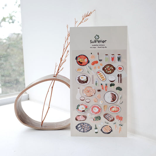 Suatelier Stickers No. 1091: food trip #2