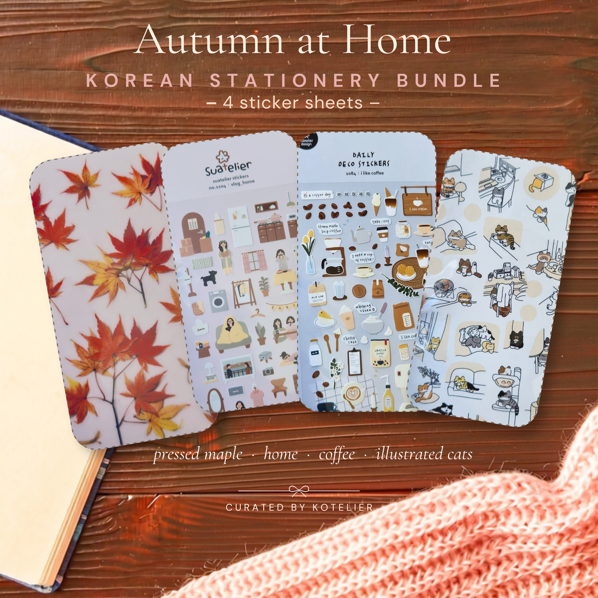 Autumn at Home — Korean Sticker Bundle