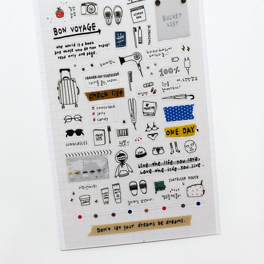 Suatelier Stickers No. 1057: Travel Note