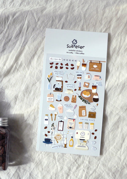 Suatelier Stickers No. 1084: I like coffee