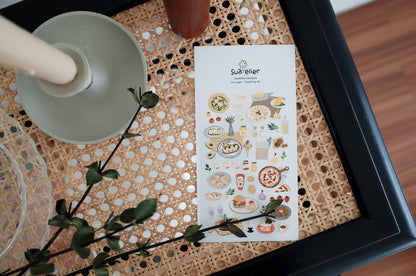Suatelier Stickers No. 1090: food trip #1