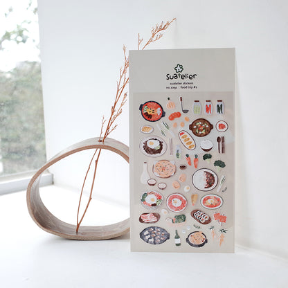 Suatelier Stickers No. 1091: food trip #2