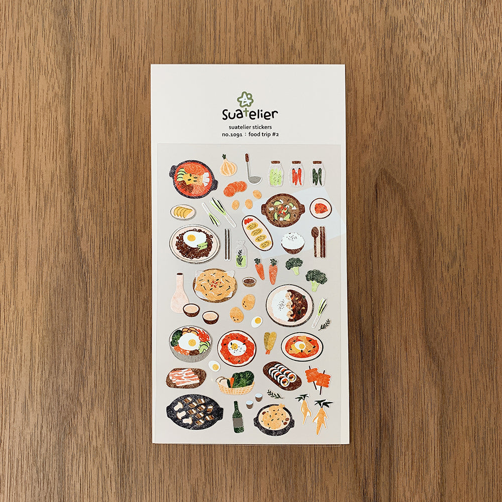 Suatelier Stickers No. 1091: food trip #2