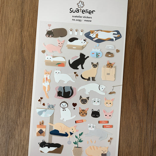 Suatelier Stickers No. 1093: meow