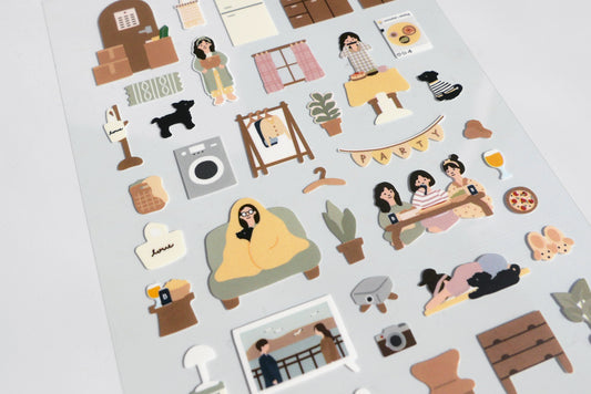 Suatelier Stickers No. 1104: vlog_home