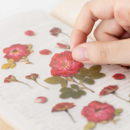 Appree Pressed Flower Sticker - Mini Rose