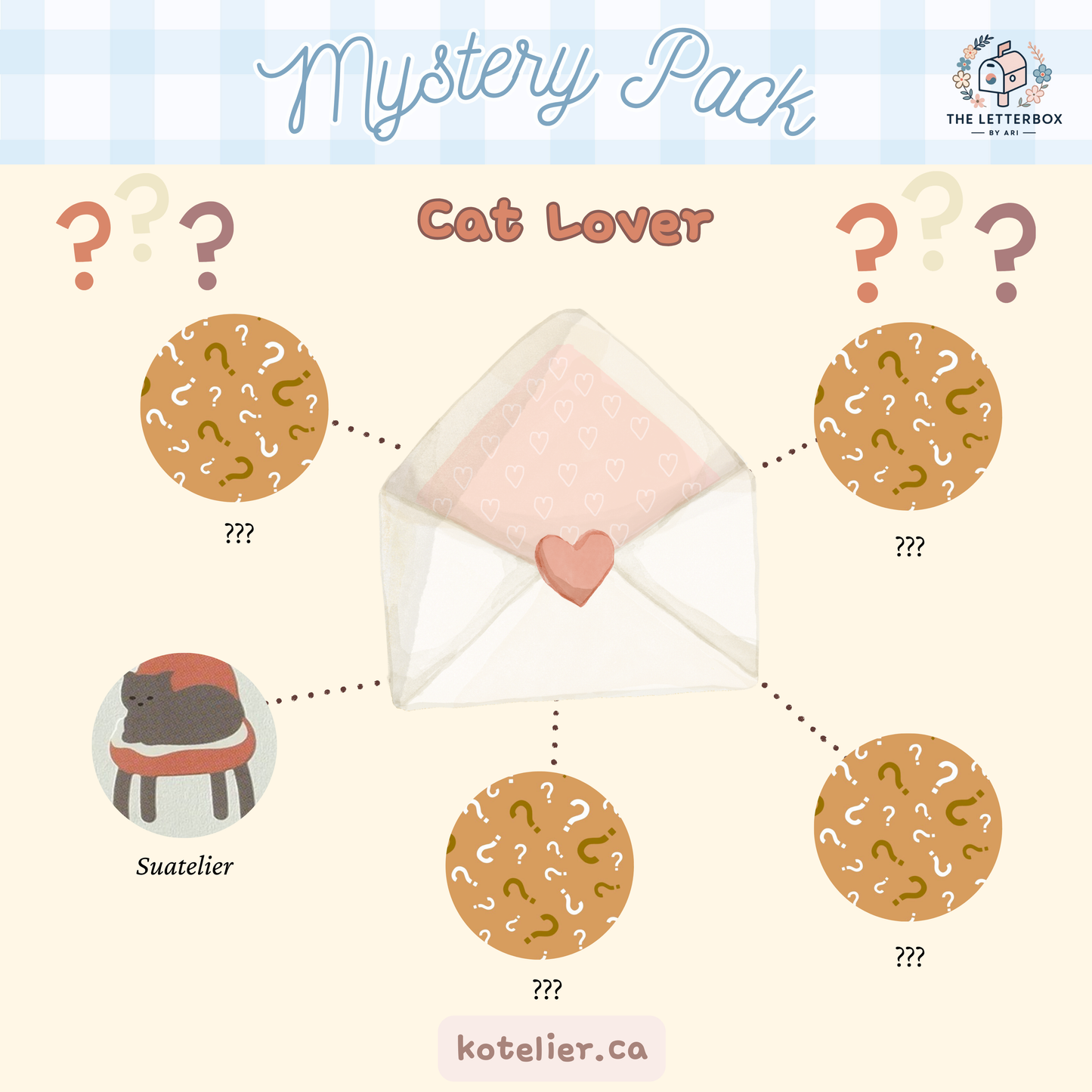 Kotelier Mystery Sticker Pack | Surprise Korean Sticker Pack (Cat, Floral, Coffee, Nature, Daily Life)