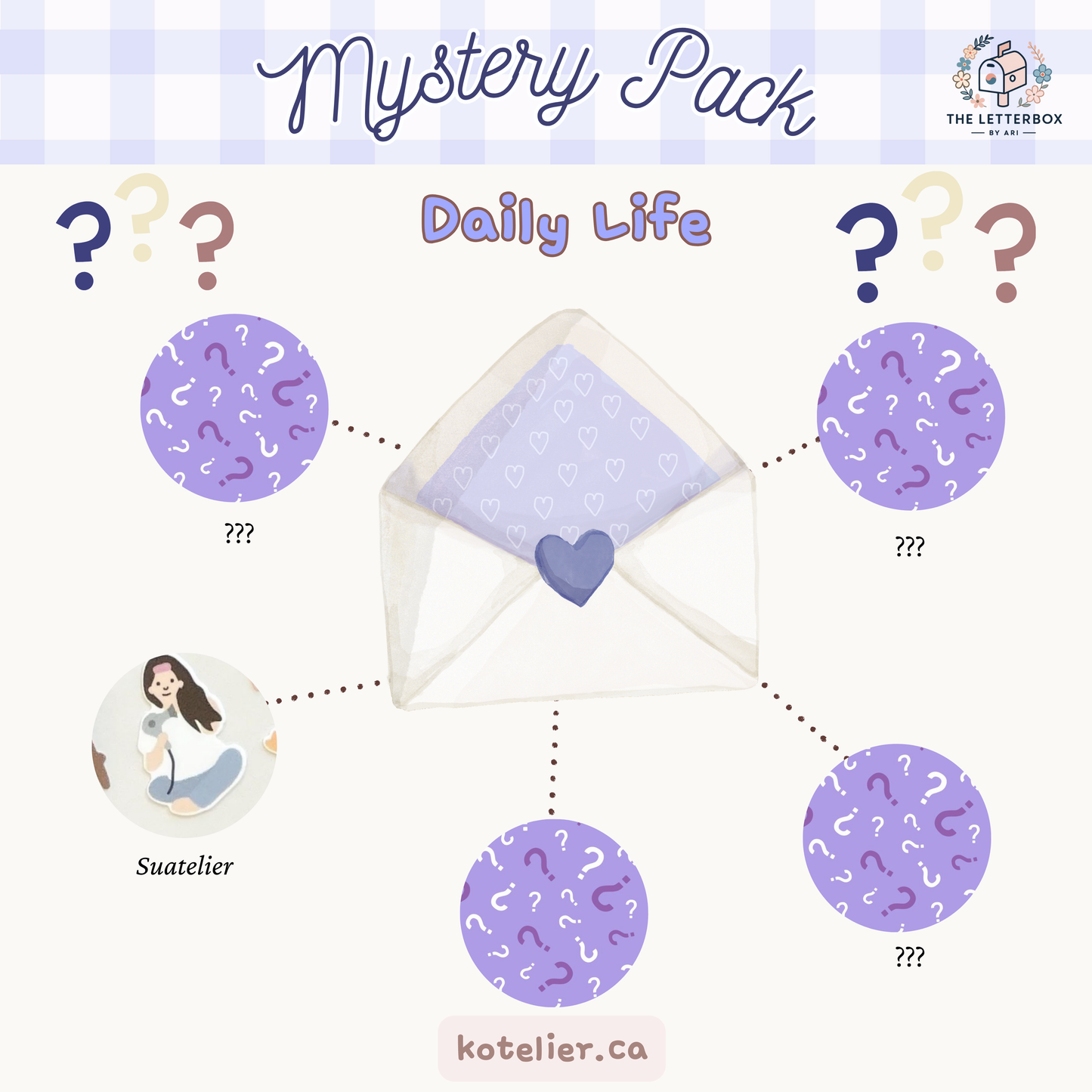 Kotelier Mystery Sticker Pack | Surprise Korean Sticker Pack (Cat, Floral, Coffee, Nature, Daily Life)