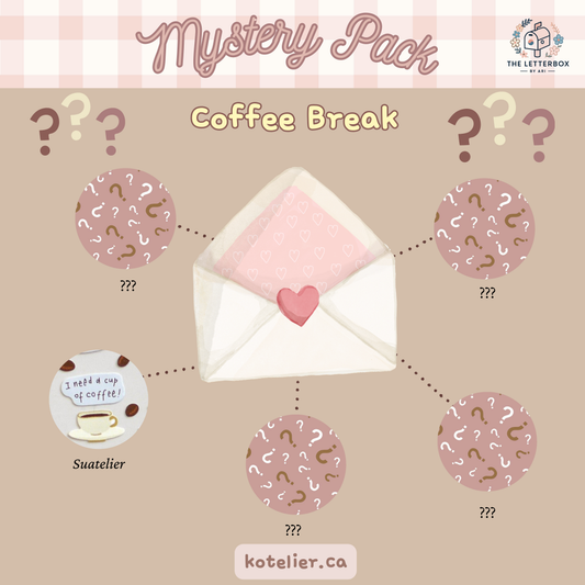 Kotelier Mystery Sticker Pack | Surprise Korean Sticker Pack (Cat, Floral, Coffee, Nature, Daily Life)