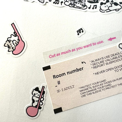 DingDong Cat Stickers - Shy Cat's Love Song