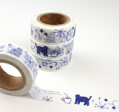 Sokamono Blue Cat Masking Tape