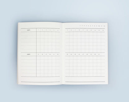 Sokamono Habit Tracker Diary - Pink Cat