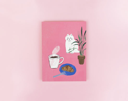 Sokamono Habit Tracker Diary - Pink Cat
