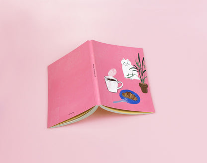 Sokamono Habit Tracker Diary - Pink Cat