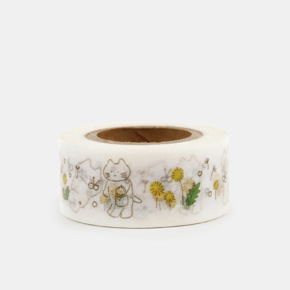 Dandelion Cat Masking Tape