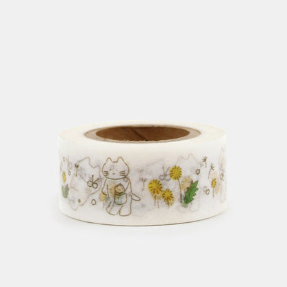 Dandelion Cat Masking Tape