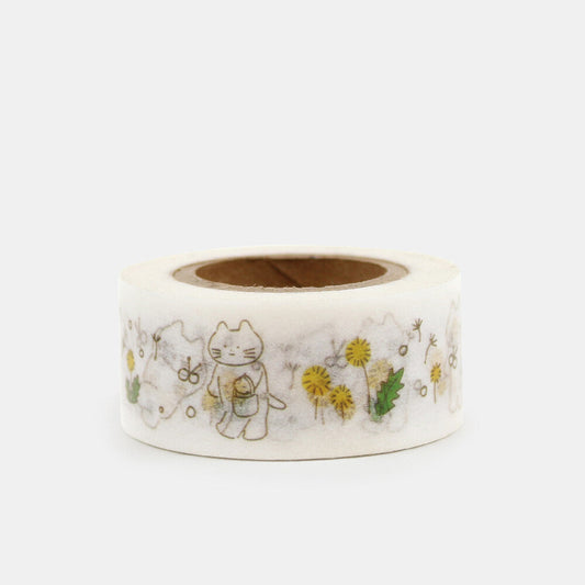 Dandelion Cat Masking Tape