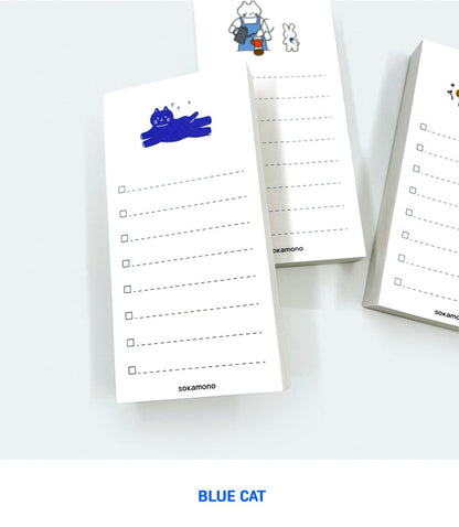 Sokamono Mini Checklist Memo Pad