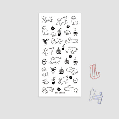 Sokamono Black Cat Stickers