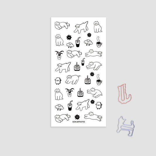 Sokamono Black Cat Stickers