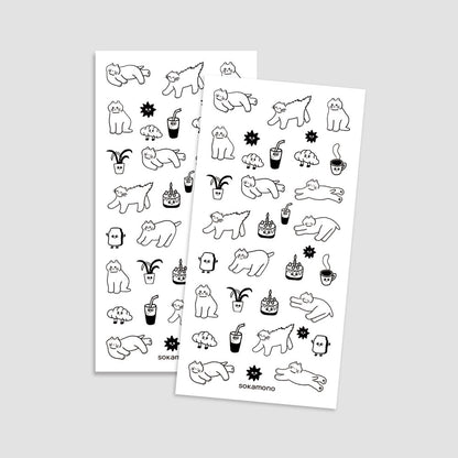 Sokamono Black Cat Stickers