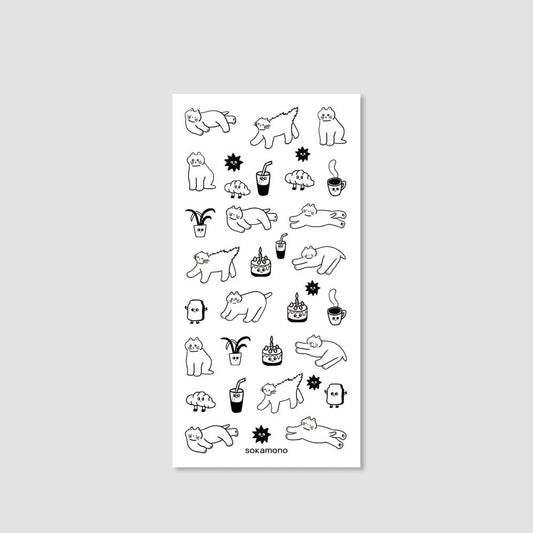 Sokamono Black Cat Stickers