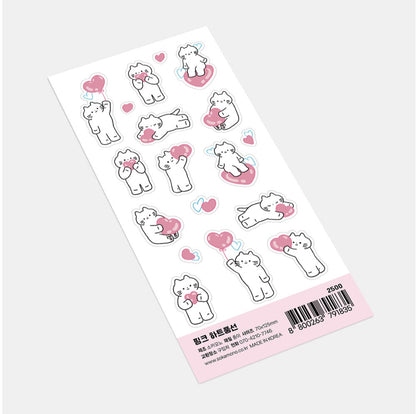 Sokamono Pink Heart Balloon Stickers
