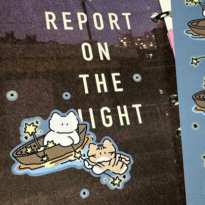 DingDong Cat Stickers - I'll get you out of river depression!