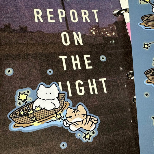 DingDong Cat Stickers - I'll get you out of river depression!